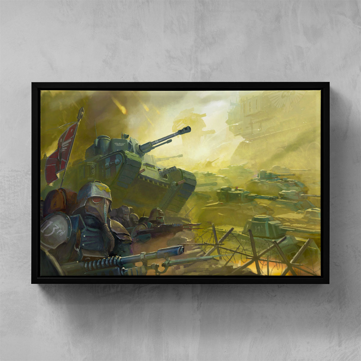 the death korps-john michelbach-thedeathkorps-06-framedcanvas-warhammer art
