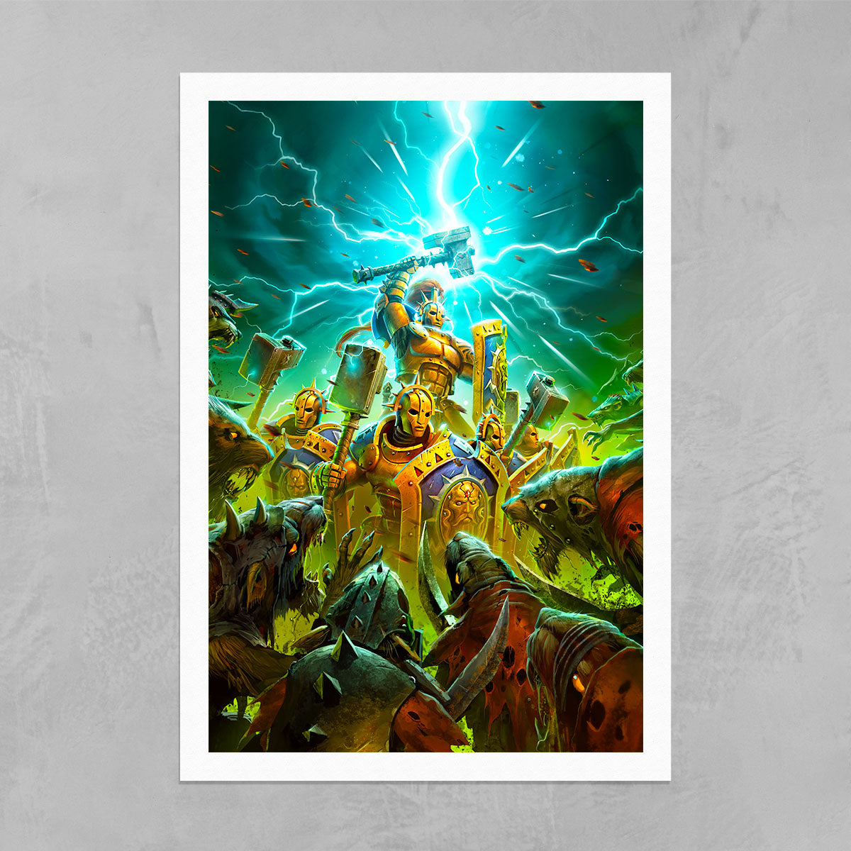 Azyr Smiling The Might of Azyr - Warhammer Art