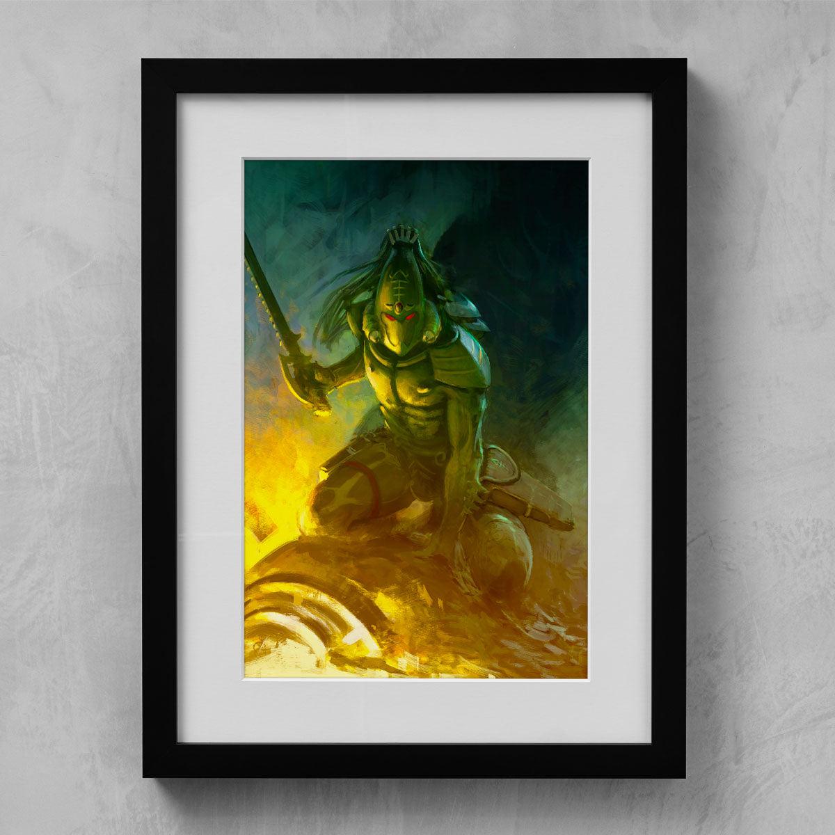 THE PATIENT HUNTER-Pedro Nunez-THEPATIENTHUNTER-01-FRAMEDPRINT-Warhammer Art