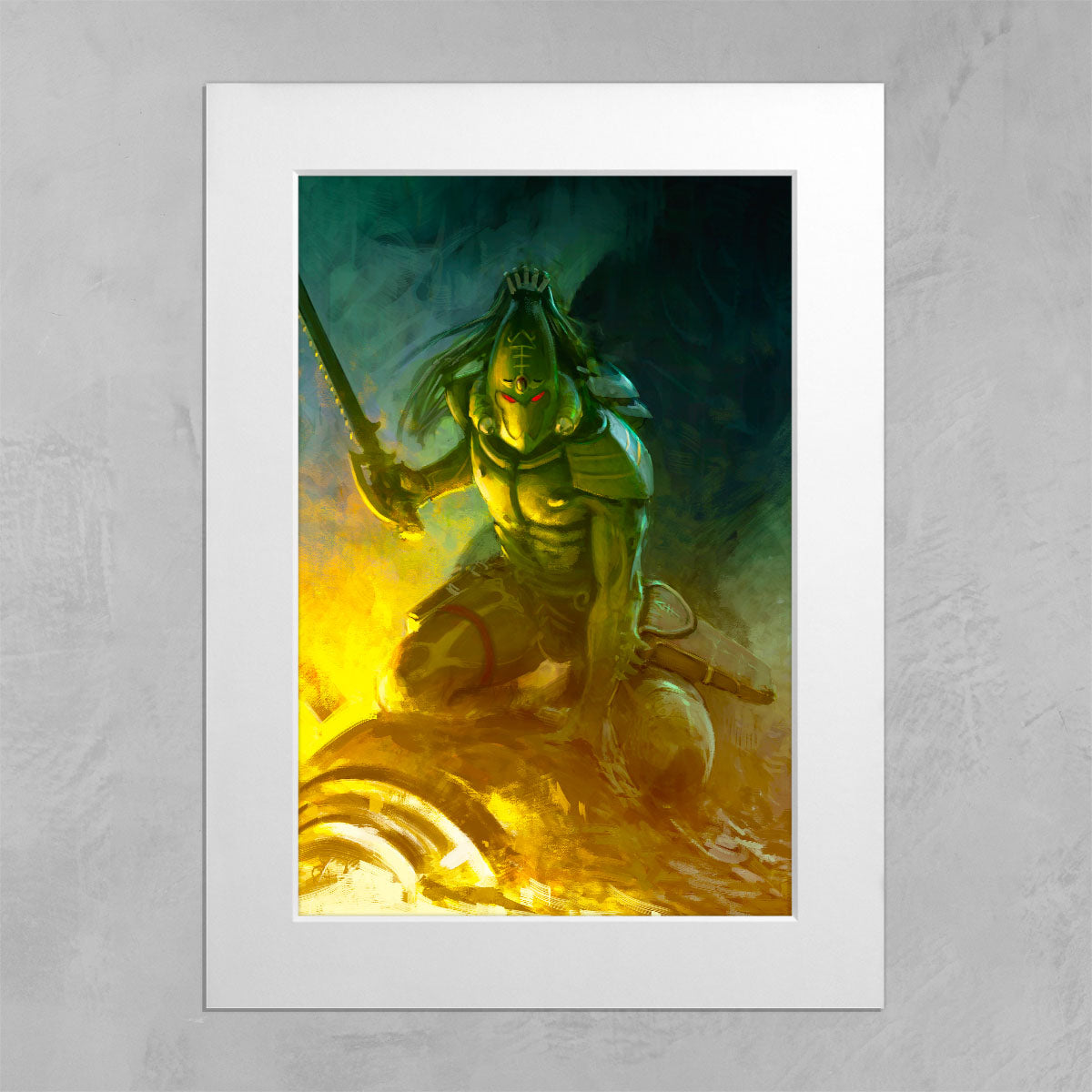 THE PATIENT HUNTER-Pedro Nunez-THEPATIENTHUNTER-04-MOUNTEDPRINT-Warhammer Art