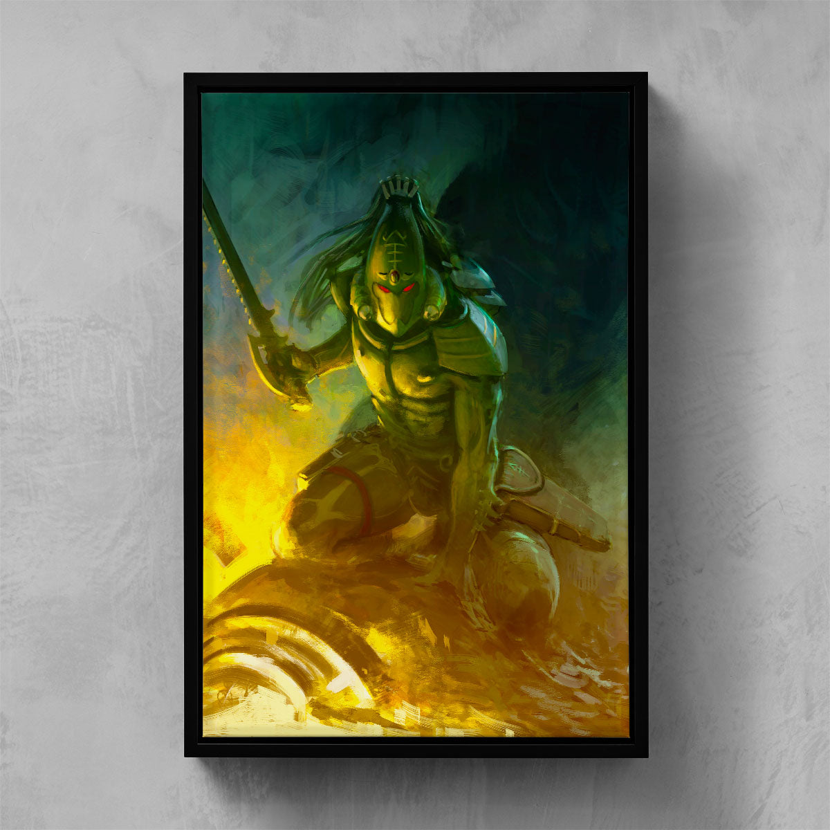 THE PATIENT HUNTER-Pedro Nunez-THEPATIENTHUNTER-06-FRAMEDCANVAS-Warhammer Art