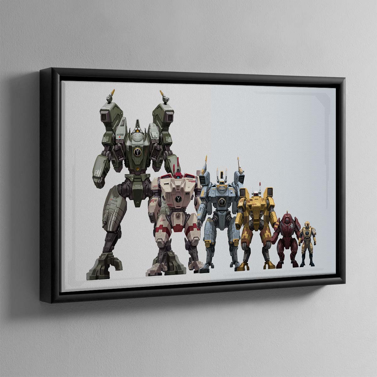 T'au Battlesuit Size Chart Art Print Warhammer 40K Collectible