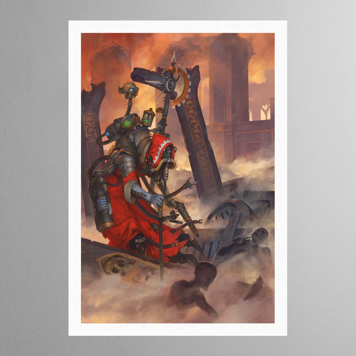 Tech-Priest Dominus Art Print – Warhammer 40K Collectible – Warhammer Art