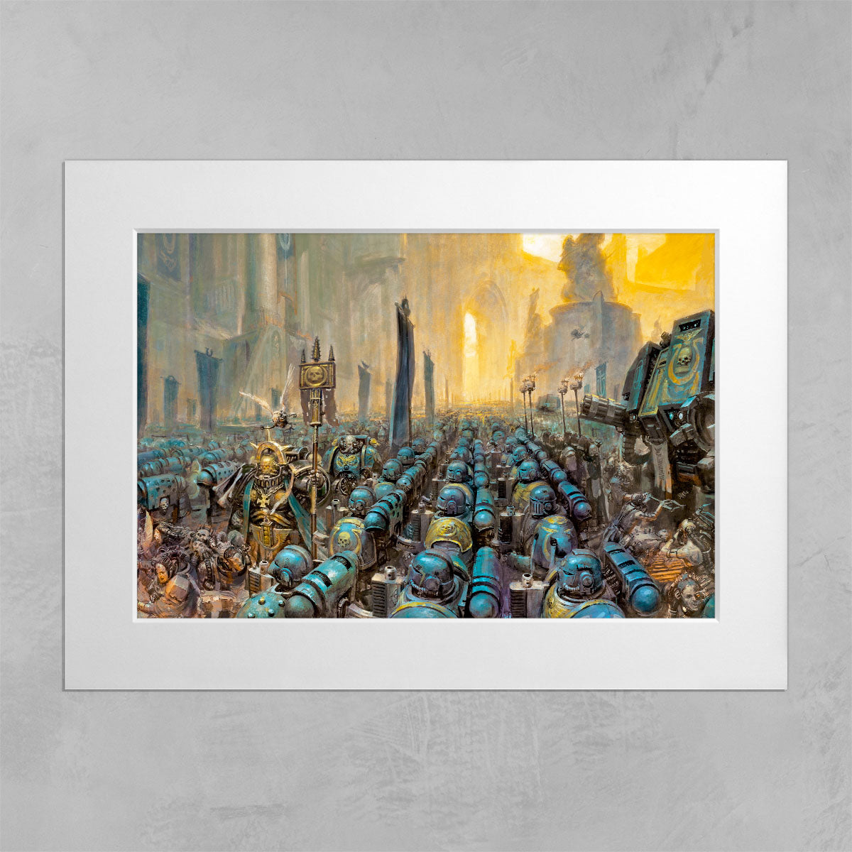 Ultramarines Rally Ultramarines Chapter Parade - Warhammer Art