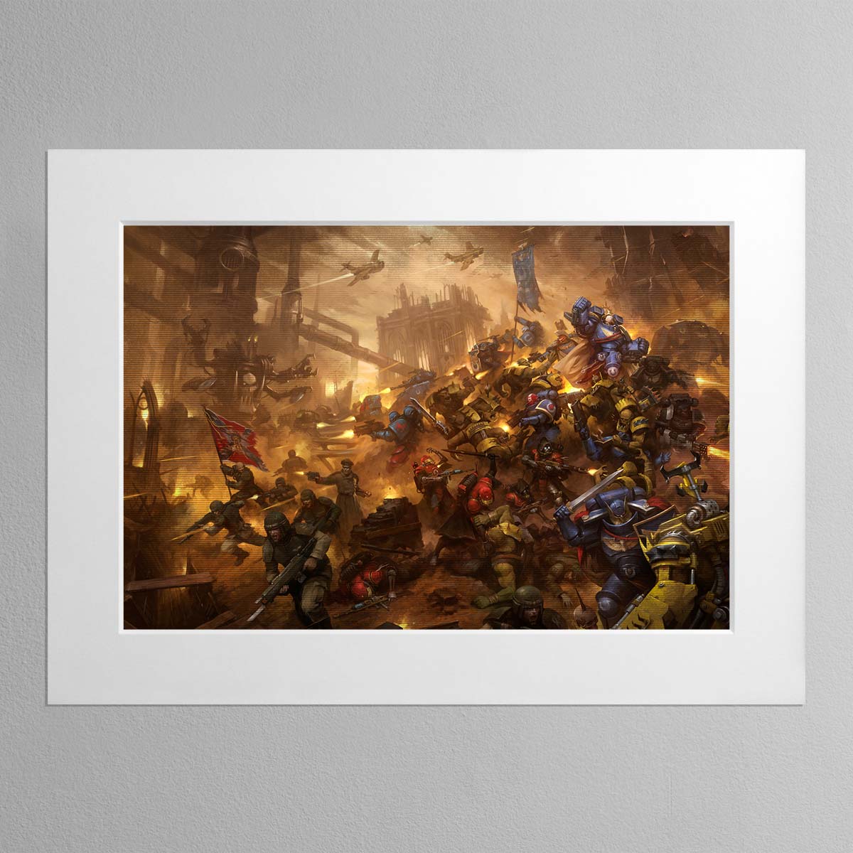 Vigilus Defiant Art Print – Warhammer 40K Collectible – Warhammer Art