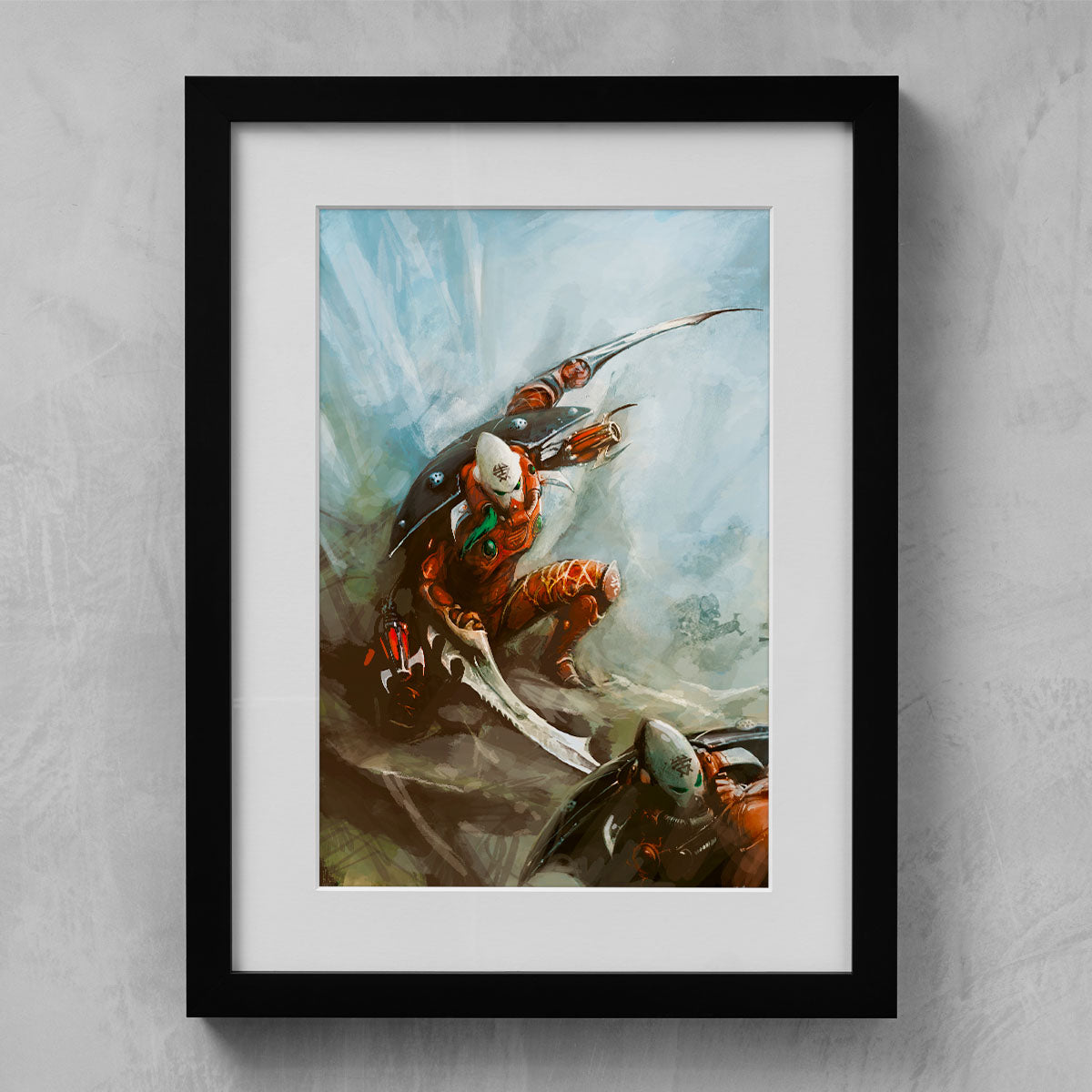 WARP SPIDERS-Alex Boyd-WARPSPIDERS-01-FRAMEDPRINT-Warhammer Art