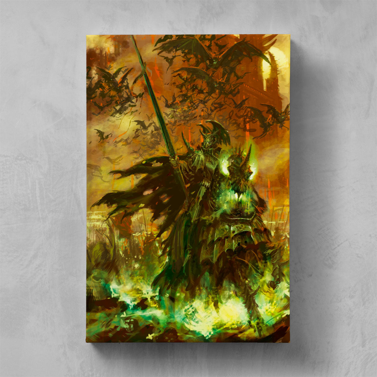 WIGHT KING ON STEED-Warhammer Art