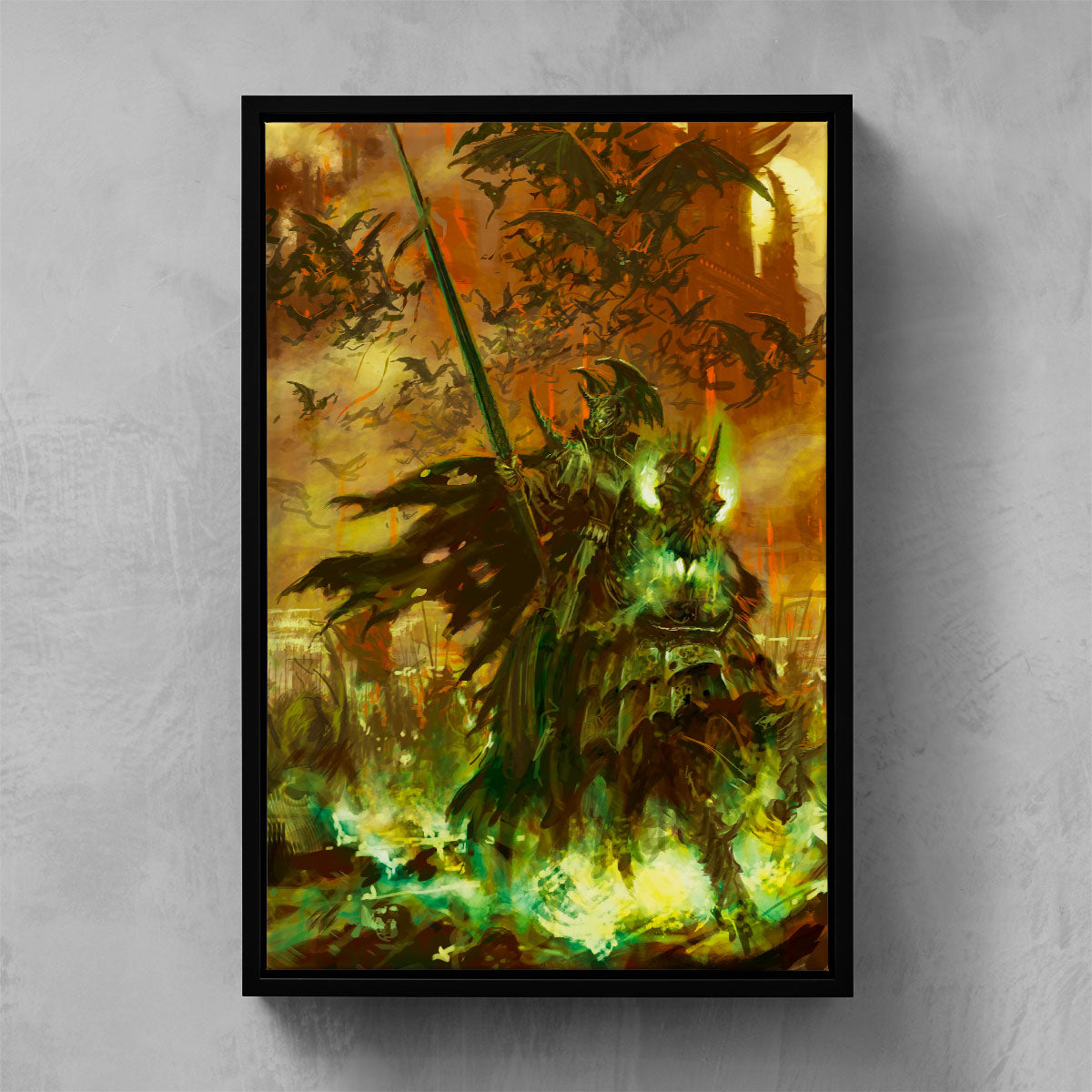 WIGHT KING ON STEED-Warhammer Art