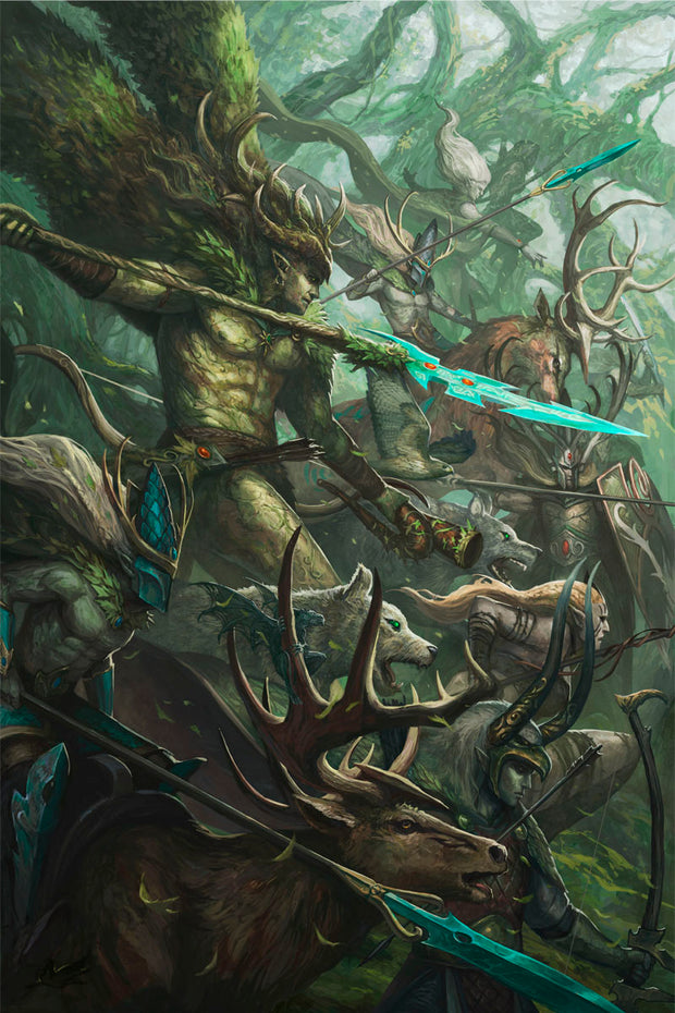Wood Elf Realms - Warhammer Art