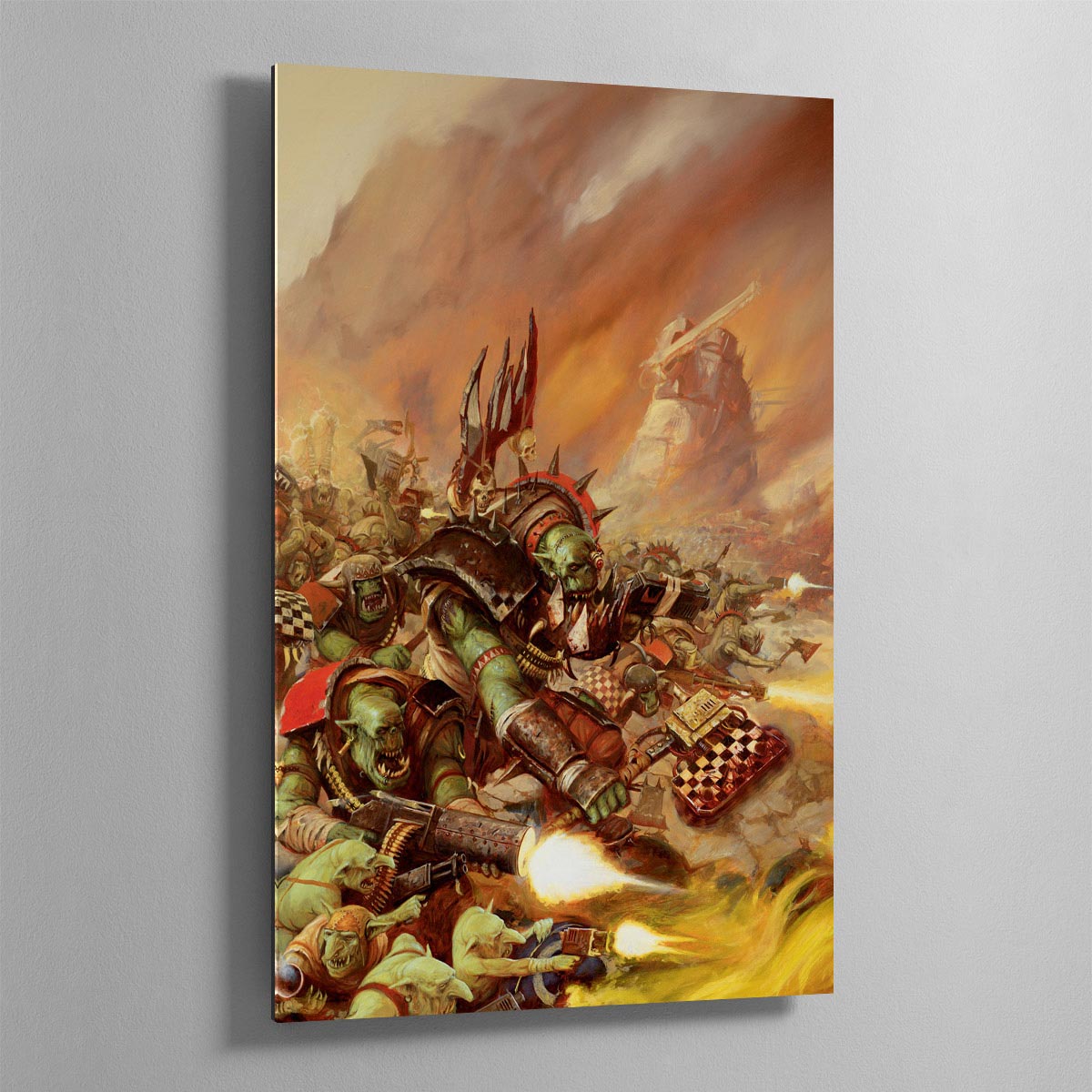 Waaagh The Orks Art Print Warhammer 40K Collectible Warhammer Art waaagh-the-orks-art-print-warhammer-40k-collectible-warhammer-art