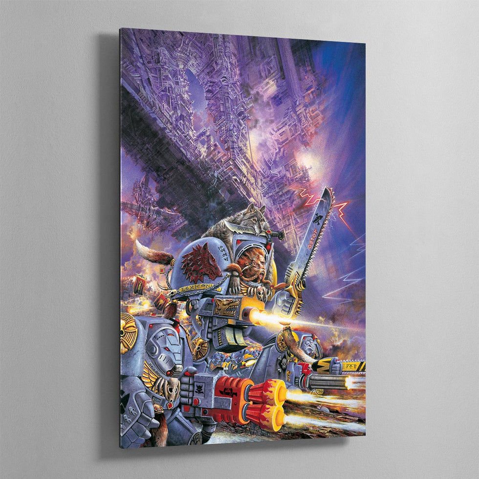 Space Wolf Terminators Artwork - Warhammer Art